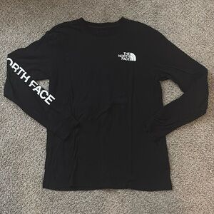 The north face black long sleeve t shirt